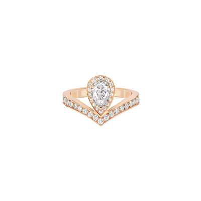 Chaumet Joséphine Aigrette solitaire ring, rose gold and diamonds