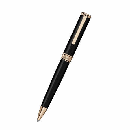 Stylo bille Chopard Classic en résine noire et métal doré