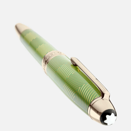 Stylo plume Montblanc Meisterstück Calligraphy Solitaire Celadon Dégradé (M)