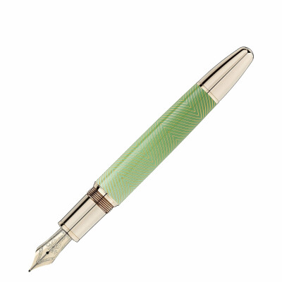 Stylo plume Montblanc Meisterstück Calligraphy Solitaire Celadon Dégradé (M)