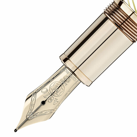 Stylo plume Montblanc Meisterstück Calligraphy Solitaire Celadon Dégradé (M)