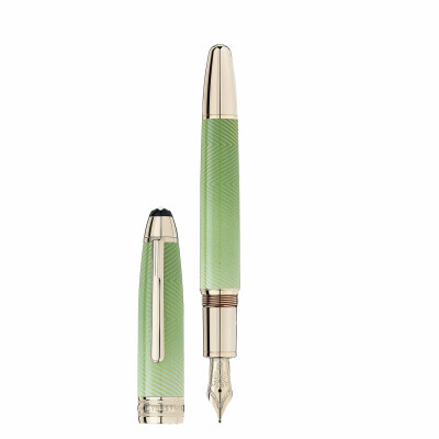 Stylo plume Montblanc Meisterstück Calligraphy Solitaire Celadon Dégradé (M)