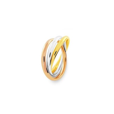 Alliance Trianon en or blanc, or jaune et or rose, 2.5mm