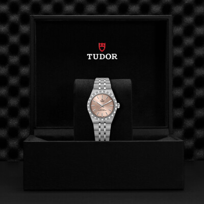 TUDOR Royal watch, 30mm steel case, Salmon dial