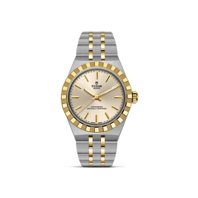 TUDOR Royal watch, 30mm steel and yellow gold case, Steel and yellow gold bracelet