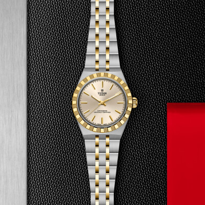 TUDOR Royal watch, 30mm steel and yellow gold case, Steel and yellow gold bracelet