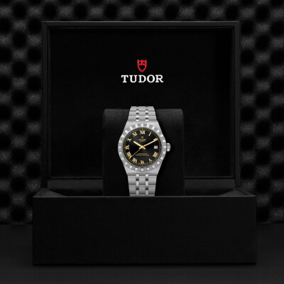 Montre TUDOR  Royal boîtier en acier, 36 mm, cadran noir
