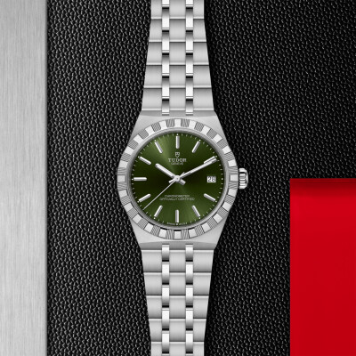 Montre TUDOR  Royal boîtier en acier, 36 mm, cadran vert