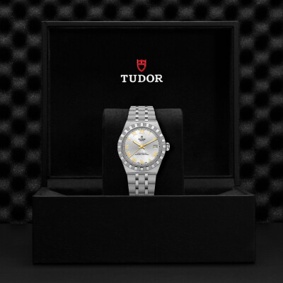 Montre TUDOR  Royal boîtier en acier, 36 mm, cadran argenté