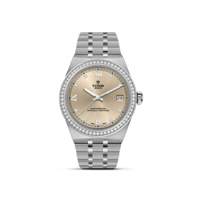 Montre TUDOR  Royal boîtier en acier, 36 mm, cadran ivoire