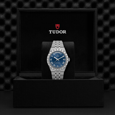 Montre TUDOR  Royal boîtier en acier, 40 mm, cadran bleu