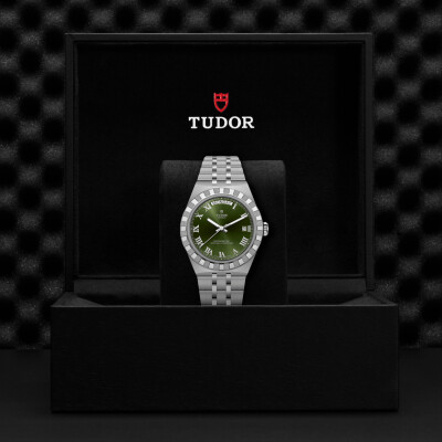 Montre TUDOR  Royal boîtier en acier, 40 mm, cadran vert