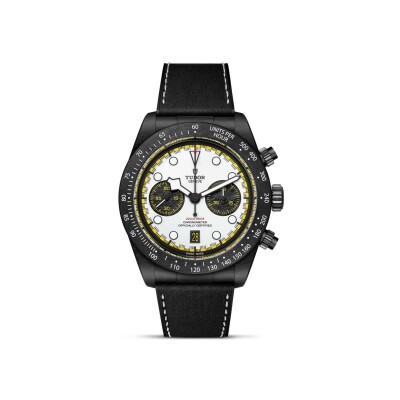 Montre TUDOR Black Bay Chrono Boîtier 42 mm en composite de carbone noir, cadran blanc