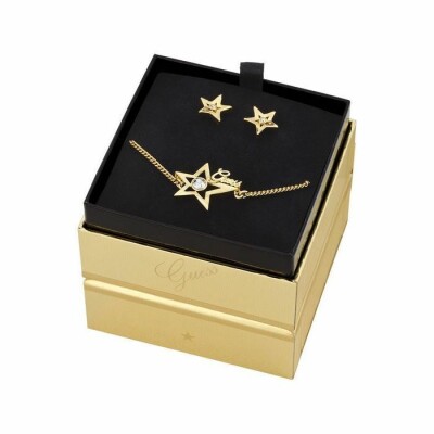 Parure Guess en acier rhodié