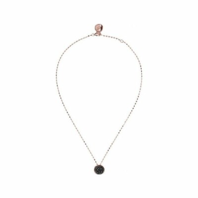 Collier Bronzallure Altissima en métal doré rose à l'or fin 18 carats et oxydes de zirconium