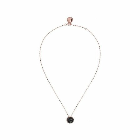 Collier Bronzallure Altissima en métal doré rose à l'or fin 18 carats et oxydes de zirconium