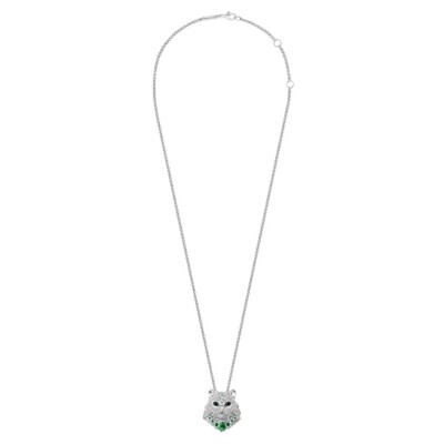 Boucheron Wladimir Die Katze Anhänger aus Weißgold