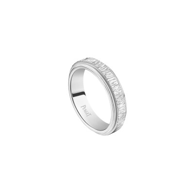 Possession Decor Palace ring in 18K white gold with rhodium finish