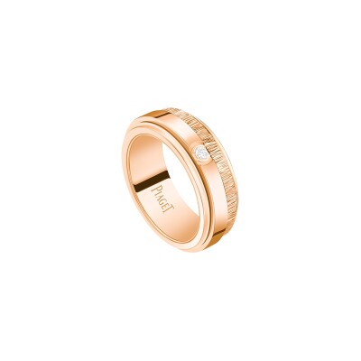 Possession ring in 18K rose gold with diamond