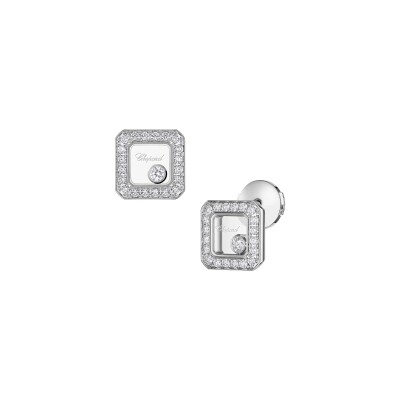 Happy Diamonds Icons earrings in ethical 18K white gold with diamonds