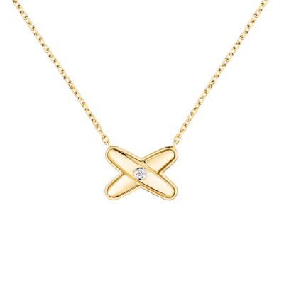 Jeux de Liens Anhänger aus 18-karätigem Gelbgold mit Diamant