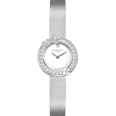 Chaumet Hortensia Watch in stainless steel with diamonds