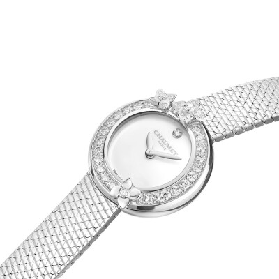 Chaumet Hortensia Watch in stainless steel with diamonds