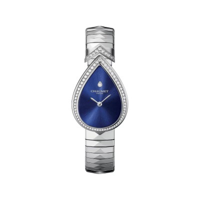 Joséphine Aigrette watch by Chaumet in stainless steel with diamonds