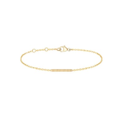 Boucheron Quatre Grosgrain – Yellow Gold Chain Bracelet