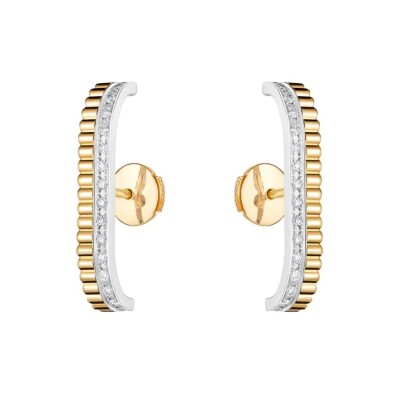 Boucheron Quatre Radiant Edition – Yellow and White Gold Stud Earrings