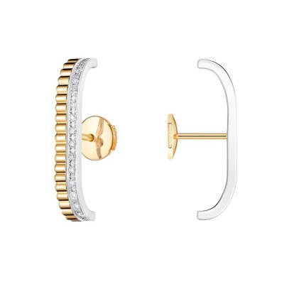 Boucheron Quatre Radiant Edition – Puces d’oreilles en Or Jaune et Or Blanc