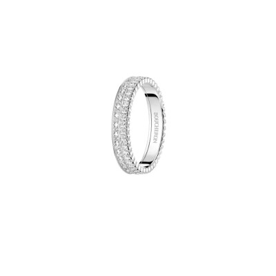 Boucheron Quatre Radiant Edition – White Gold Wedding Band set with 78 Diamonds