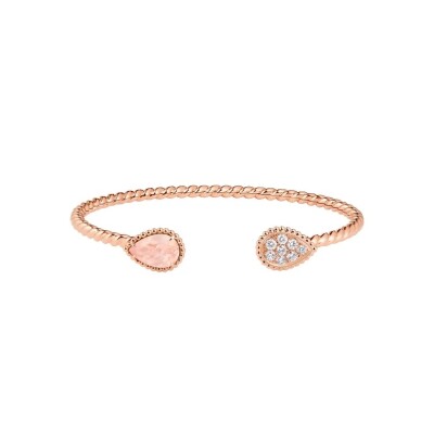 Boucheron Serpent Bohème – Bracelet Motif S en Or Rose serti de Diamants