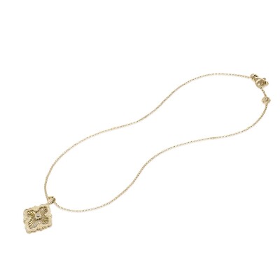 Buccellati Opera Tulle – Yellow Gold 18k Pendant with Mother-of-Pearl and Diamonds