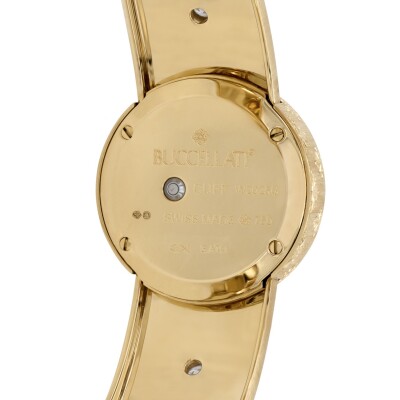 Buccellati Macri – 18k Yellow Gold Watch with Diamonds and Malachite Dial