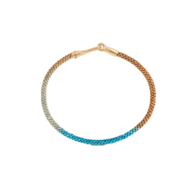 Ole Lynggaard Copenhagen – Life Bracelet Cornflower with 18k Yellow Gold Hook Clasp