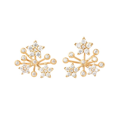 Ole Lynggaard Copenhagen – Shooting Stars Earrings in 18k Yellow Gold with Diamonds