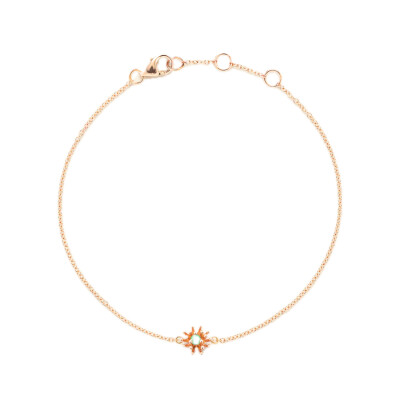 Le Petit Cactus Vert – Bracelet in 18k Pink Gold with Tsavorite