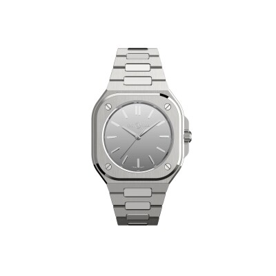 Montre Bell & Ross BR 05 en acier avec cadran gris miroir