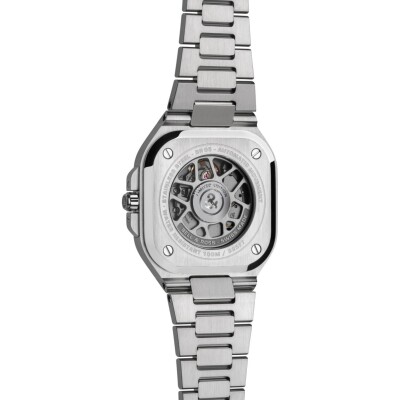 Bell & Ross BR 05 Uhr aus Edelstahl mit grauem Spiegelzifferblatt