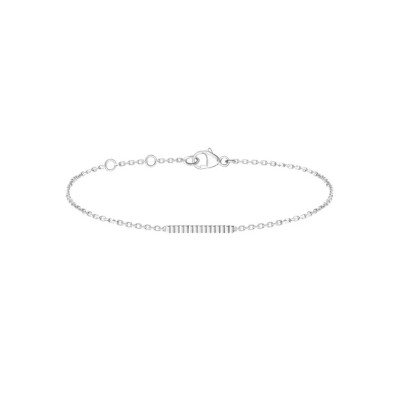 Quatre Grosgrain Chain Bracelet by Boucheron in 18K White Gold