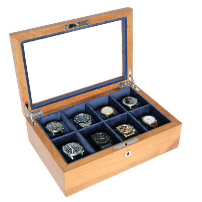 Ecrin My Watch Hotel Barcelone, 8 montres - Thuya Bleu