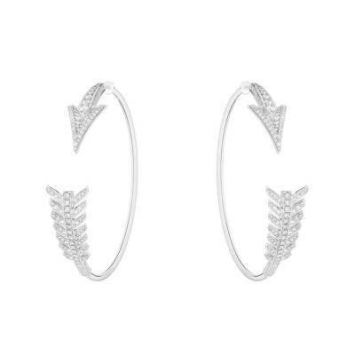 Boucheron Flèche Creolen Weißgold & Diamanten