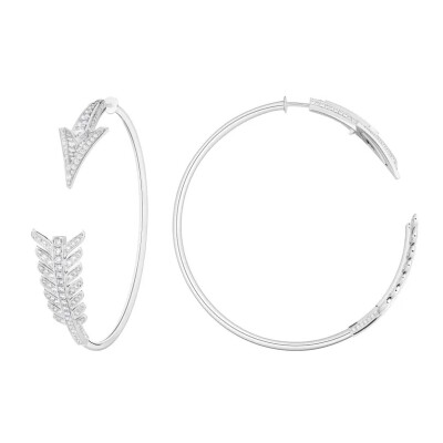 Boucheron Flèche Creolen Weißgold & Diamanten