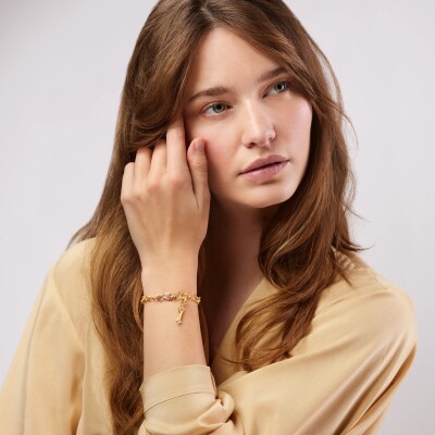 Ole Lynggaard Bird Family Key Charm Or