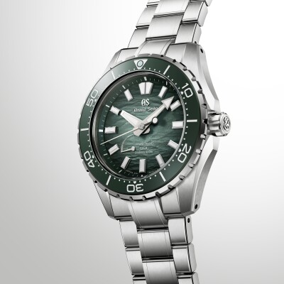 Grand Seiko Evolution 9 Spring Drive Diver 72h Uhr 40,8 mm Titan Grünes Zifferblatt