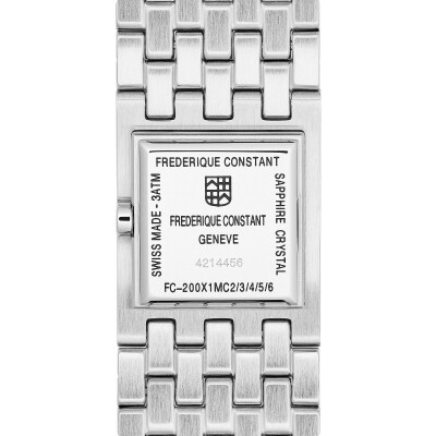 Frederique Constant Classics Manchette Quarz Uhr Edelstahl Mintgrünes Zifferblatt