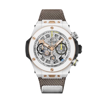 Hublot Big Bang Reloaded Kylian Mbappé Chronograph Uhr 44 mm Weiße Keramik