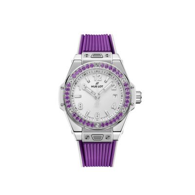 Hublot Big Bang One Click Joyful Steel Purple Uhr 33 mm Stahl & Amethyst