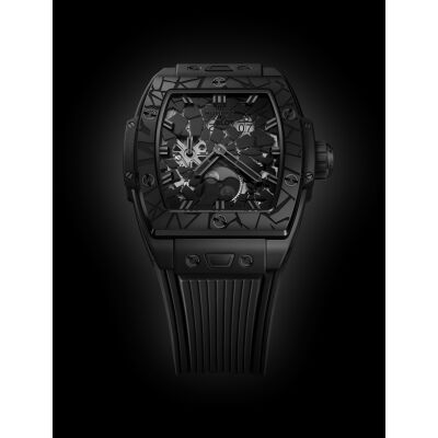 Hublot Spirit of Big Bang Impact All Black Uhr 42 mm Keramik Limitierte Edition
